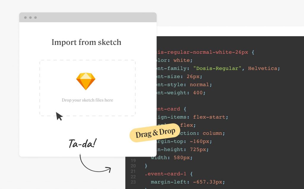 Import a Sketch design file to Anima