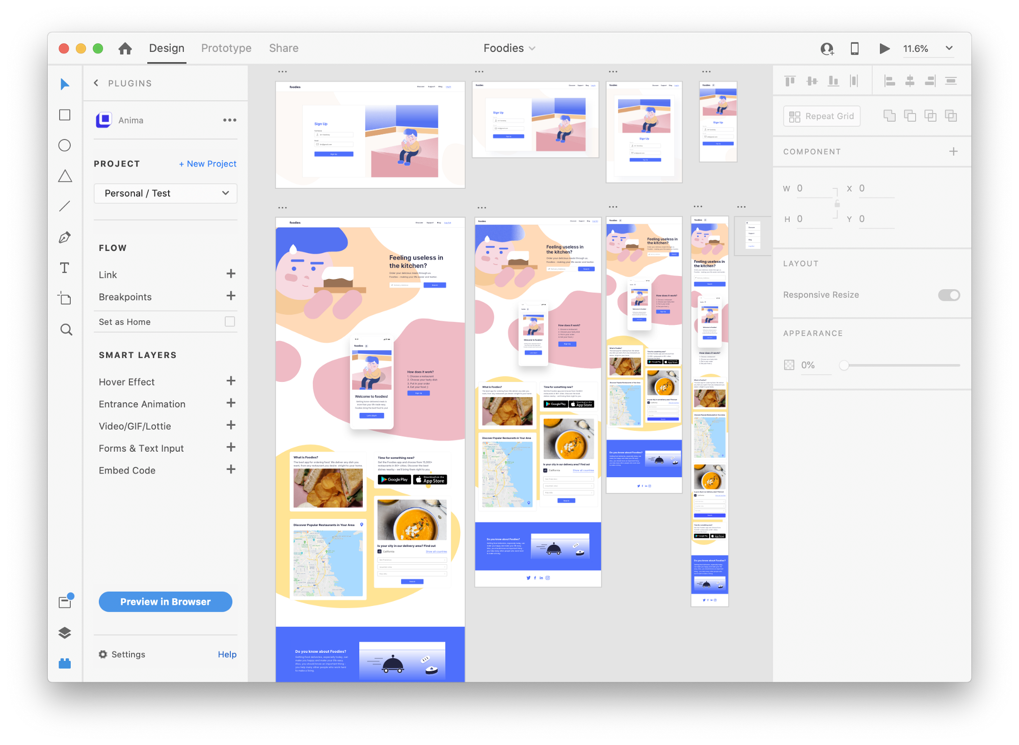 responsive resize adobe xd