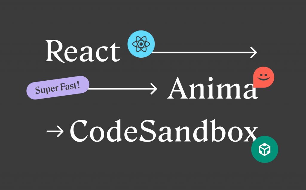 Experience React from Anima in CodeSandbox