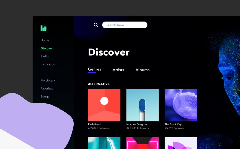 How to create a Spotify-inspired prototype