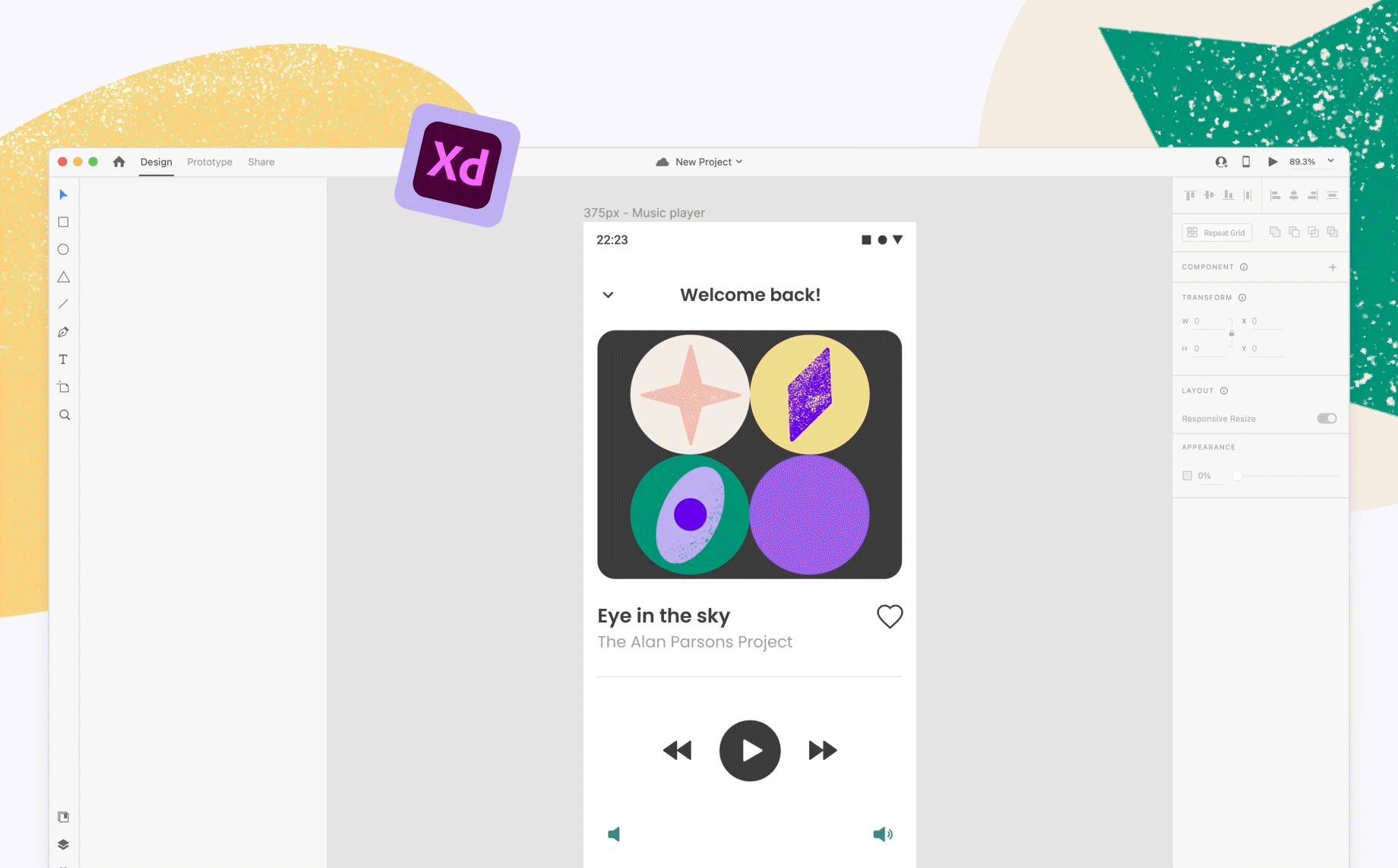 Opening Anima's Material Design library in Adobe XD