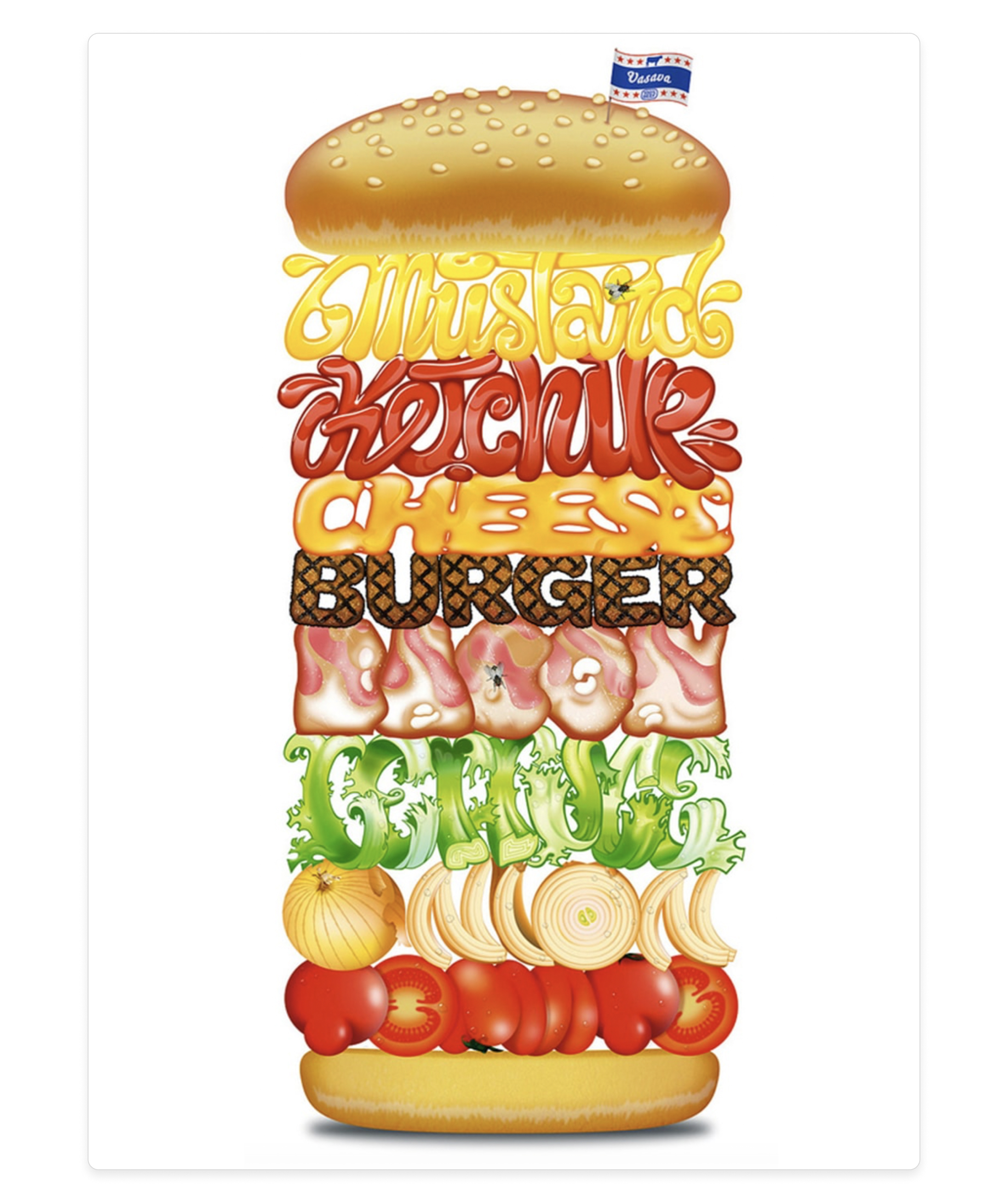 Hungry for a burger? - typography example (source)