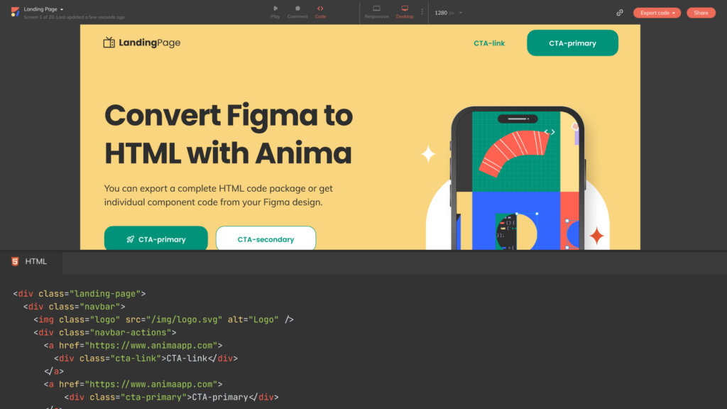 How to export Figma to HTML