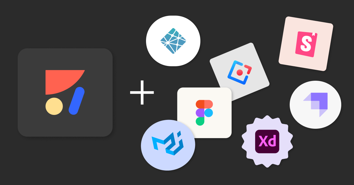 Anima partner logos, including Figma, Adobe XD, Storybook, MUI, Ant Design, Netlify, and Strapi logos.