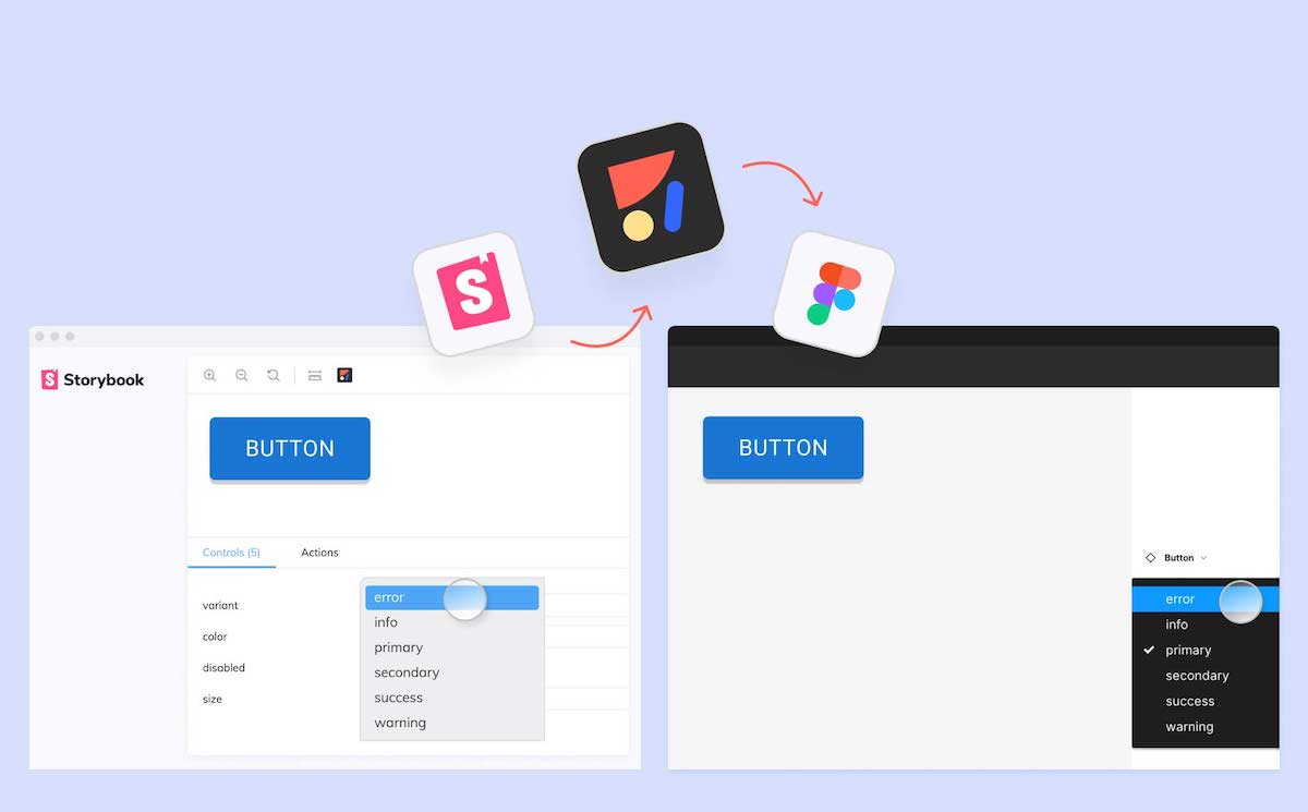 From Storybook to Figma automatically using Anima. Sync and maintain your design system automatically.