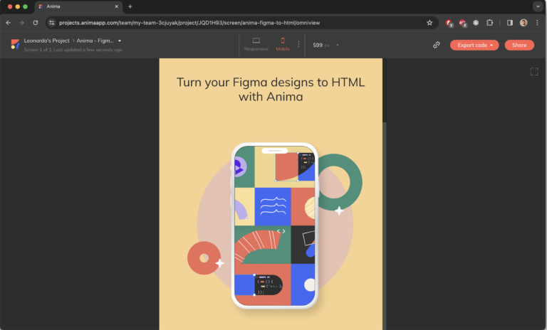 Figma to HTML: How to export a Figma design into HTML - Anima Blog