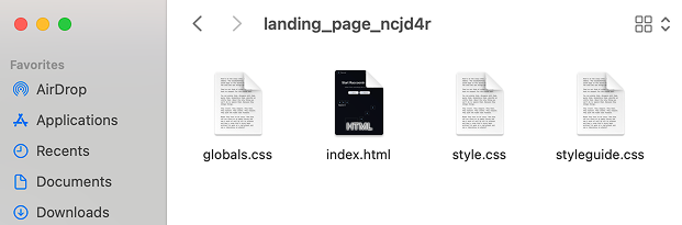 Download code package HTML from Figma design