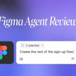 Figma Design Agent Review cover with Figma logo and AI prompt interface