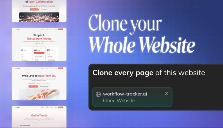 Clone a website with multiple pages in one shot using Anima